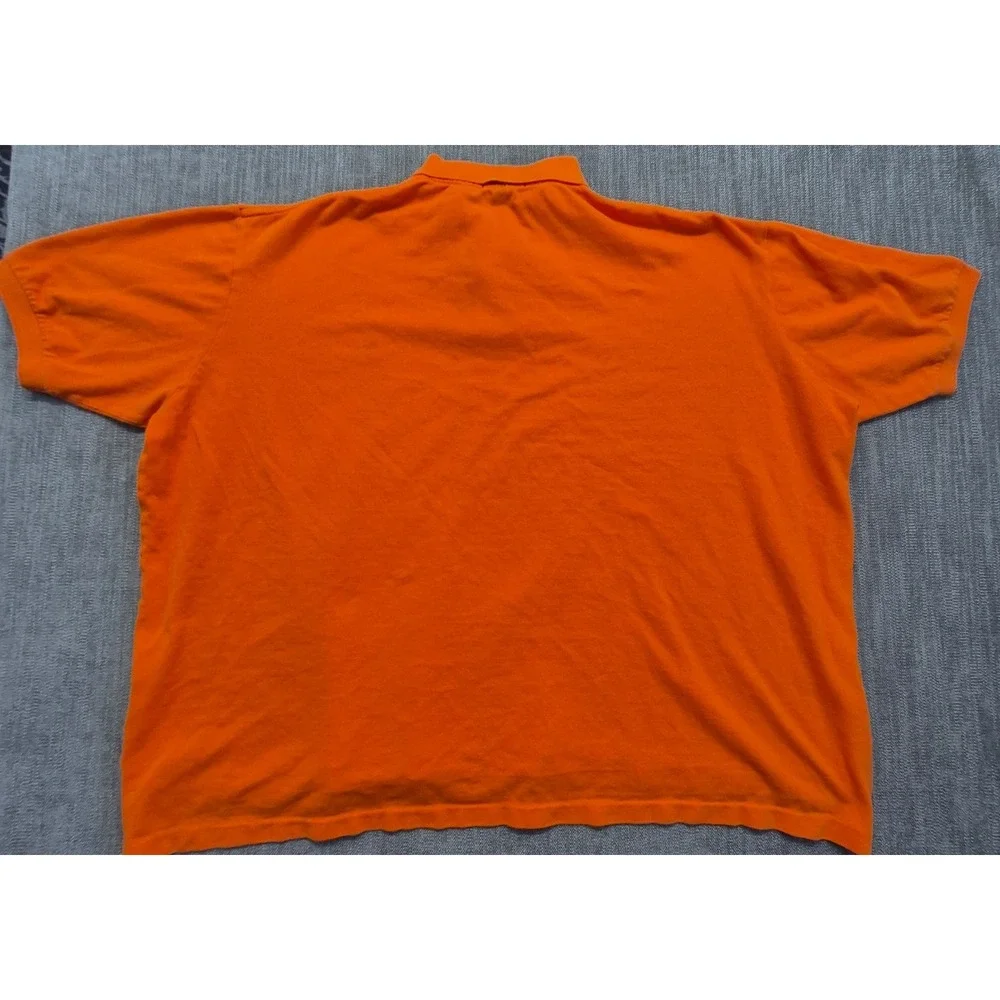 Polo Ralph Lauren mens orange polo shirt Big 3X pullover green pony logo Cotton